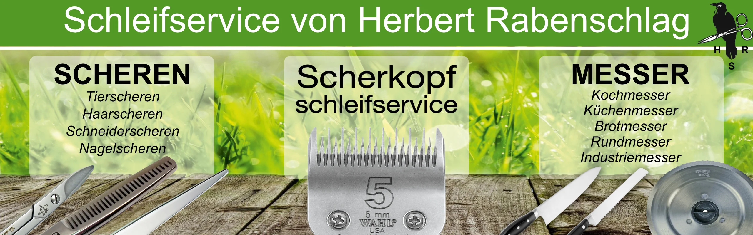 Herbert Rabenschlag aus Solingen - Scherkopf schleifen